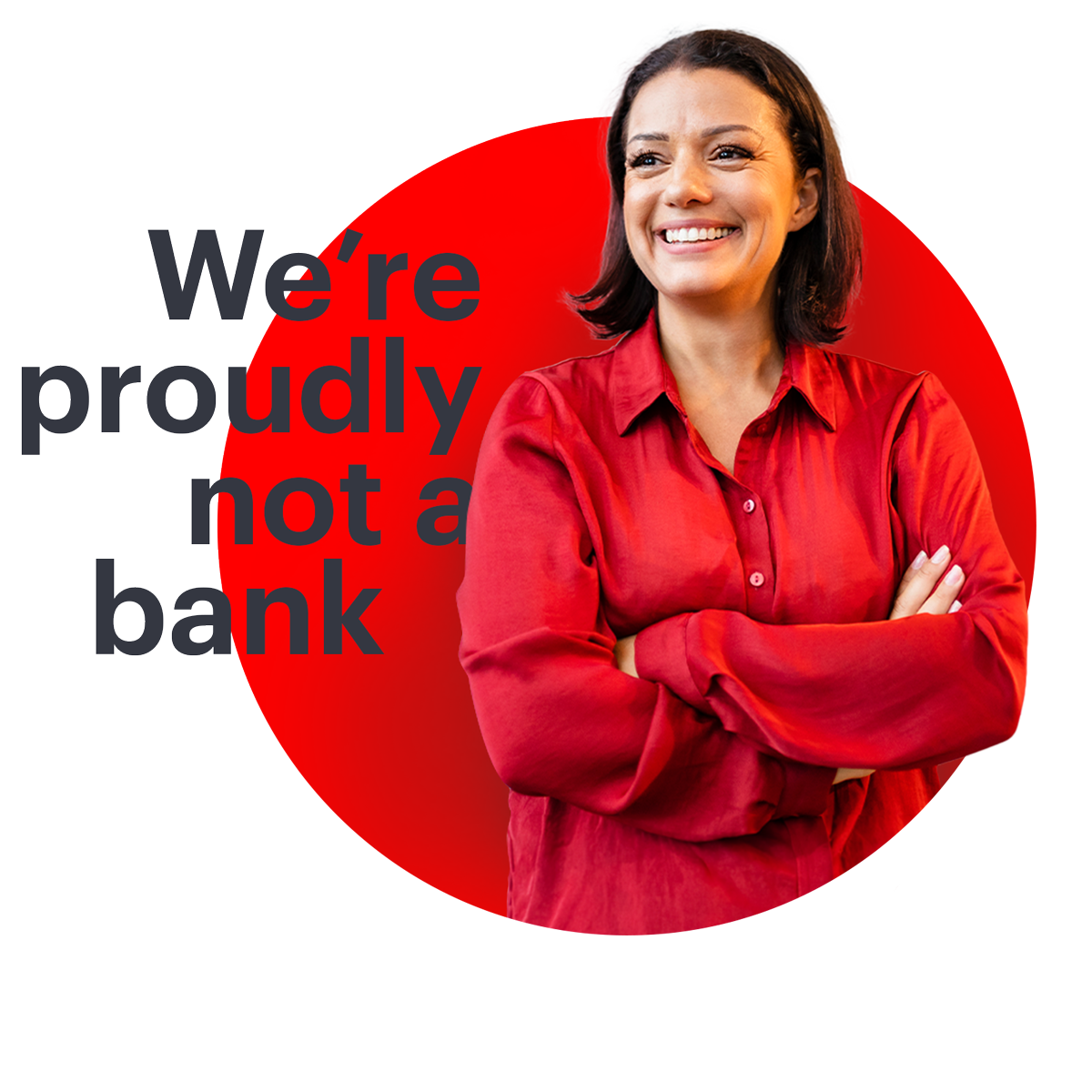 Proudly-not-a-bank-red-lady-smiling.png